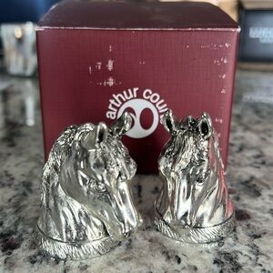 Arthur Court horse salt and pepper set, NIB